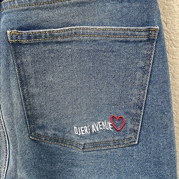 Djerf Avenue Relaxed High Rise Straight Leg Jeans Sz 24 - Picture 5 of 12